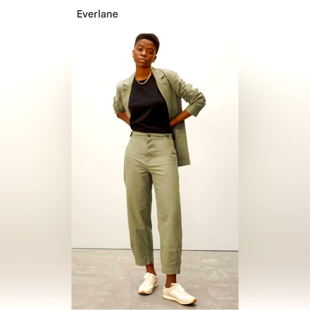 Everlane women’s Barrel Utility Pant size 10, khaki